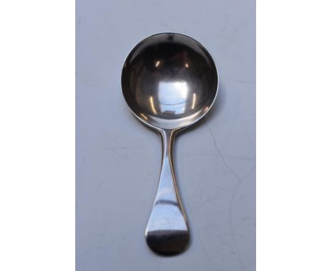 Georgian hallmarked silver tea caddy spoon London 1814, maker's mark indistinct, length 8.5cm, weight 12g