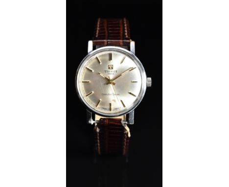 Tissot Seastar Seven gentleman's wristwatch ref. 41520-11 with luminous hands, two-tone baton markers, silver dial, stainless