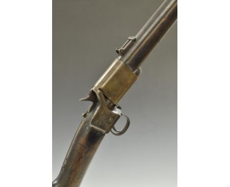 Meriden Manufacturing Co for Charles Parker of Triplett &amp; Scott .50 twist-action repeating carbine rifle with adjustable 