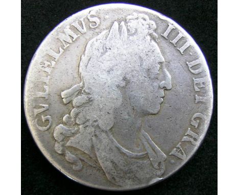 United Kingdom. Crown. William III. 1695 SEPTIMO. First harp. Good.