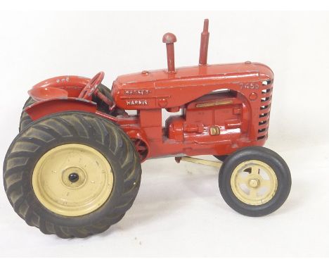 Matchbox large die cast model of a Massey - Harris tractor 745D, 20cm.