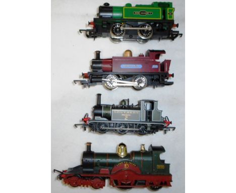Hornby Railways. R.368 0-4-0T locomotive, 40 'King George V', green.; R.854 0-4-0T locomotive 23 'Sentinel', maroon.; R.2063 