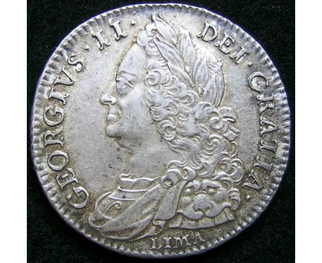 United Kingdom. Half-crown. George II. 1746. LIMA. D. NONO Good Fine.