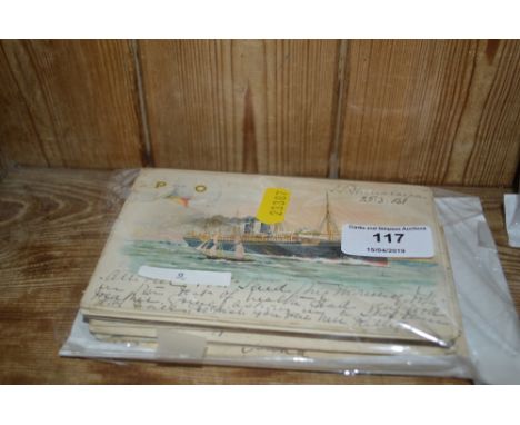 Early 1900's world post-card including France, Russia and Far East (50)