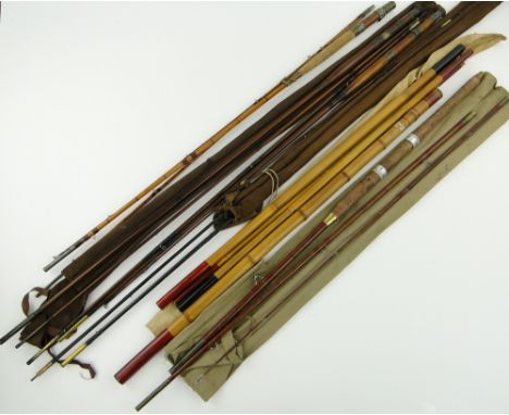 Various Vintage fishing rods.