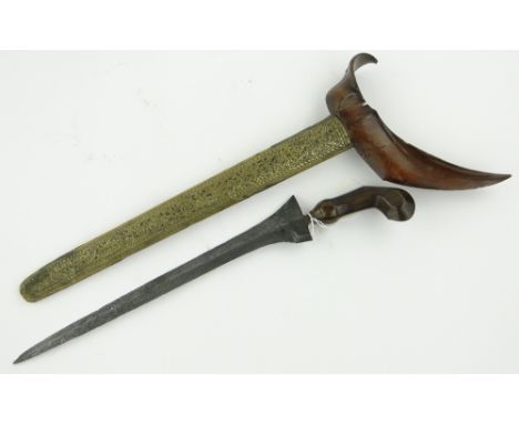 Malayan Kris in scabbard.