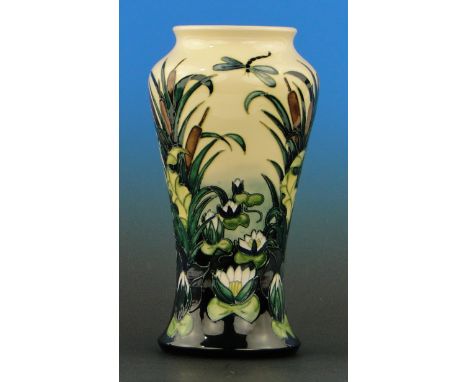 A Moorcroft Limited Edition vase
in "Lamia" pattern, signed R J Bishop, no. 59/150, 10.4", boxed.