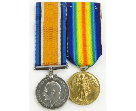 Pair of First World War medals,
to 47527  Gnr A V Edwards  R A.