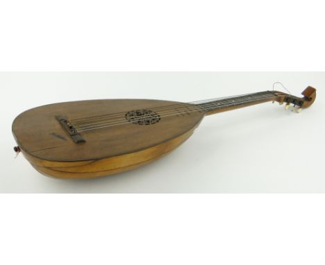 A 6 string lute guitar,
circa 1900, 37".