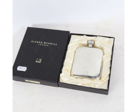 A Dunhill of London pewter flask, in box 