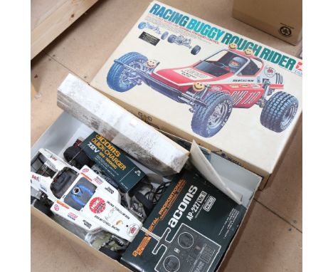 A Vintage radio-controlled model racing buggy rough-rider set, by Tamiya, 1:10 scale, boxed 