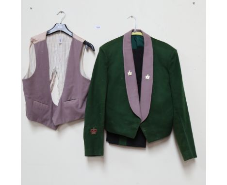 A British Army Intelligence Corps Mess jacket and waistcoat 
