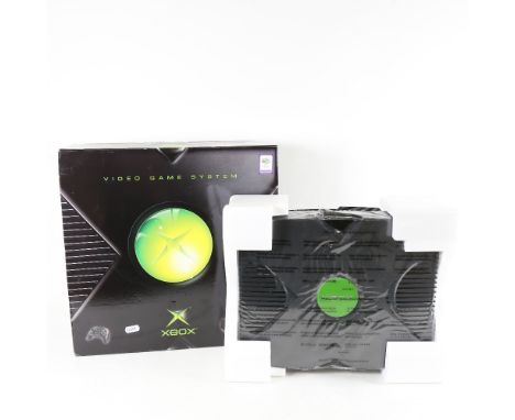 An original XBox Video Game System and console, boxed 