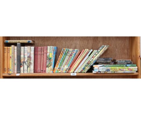 A collection of Vintage Enid Blyton Famous Five books, and Secret Seven, and Rupert annuals, and Thomas the Tank Engine books