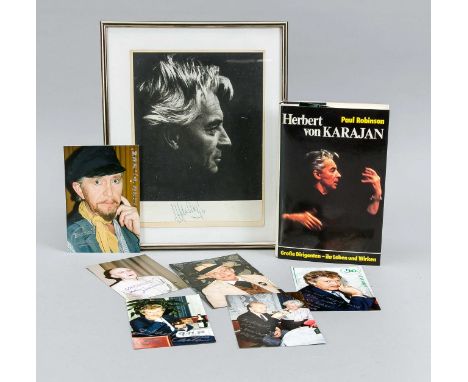 Kleines Konvolut Herbert von Karajan: bestehend aus einem Buch ''Herbert von Karajan'' von Paul Robinson, darin einige handbe