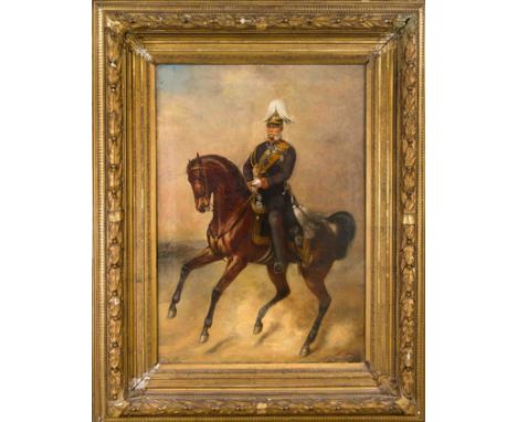 Theodor Rabe (1822-1890), Berliner Bildnis- und Historienmaler, Schüler von Begas. Repräsentatives Portrait von Kaiser Wilhel