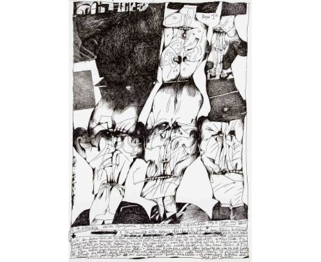Horst Janssen (1929-1995), Konvolut von 4 Lithographien: ''Portrait von Voltaire'', ''Lichtenberg - Über die Physiognomie'', 