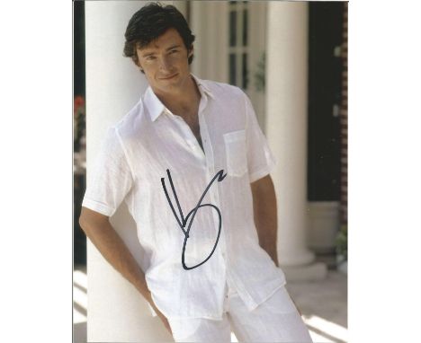 Hugh Jackman signed 10 x 8 colour Photoshoot Portrait Photo, from in person collection autographed at BBC Radio London 2012. 
