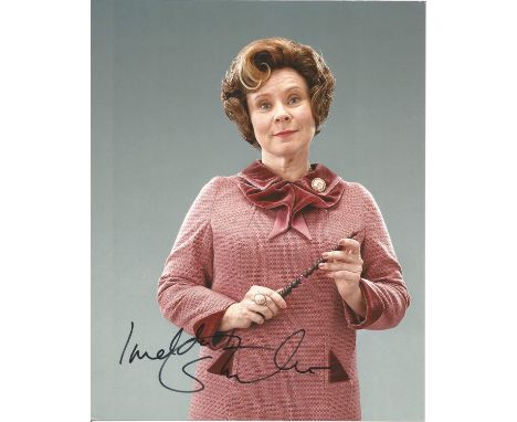 Imelda Staunton signed 10 x 8 colour Harry Potter Portrait Photo, from in person collection autographed at London Premiere 20