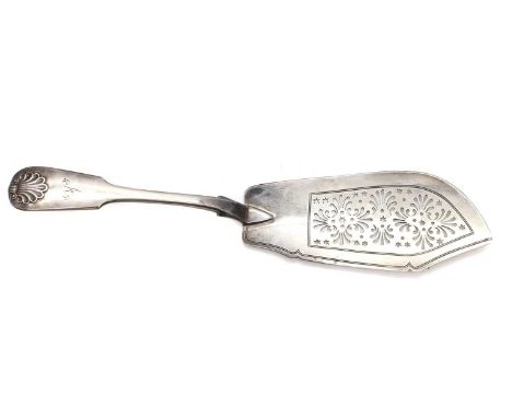 A Scottish silver fish server by Walker Crichton, Edinburgh 1836,30cm overall 5.3oztCondition ReportKnocks, scuffs and surfac