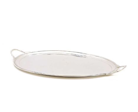 A George V silver tray, by Charles Alfred Alston, London 191965cm wide82.14oztCondition ReportWith surface scratches. Doesn't