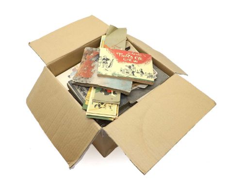 A large collection of Japanese post cards, bookmarks and printed books, early 20th century, including: a large collection of 