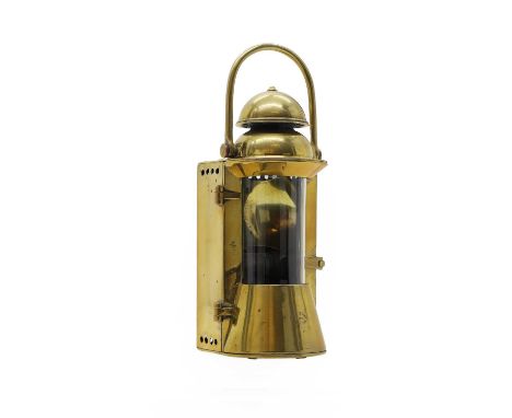 A ship's light,  Bulpitt & Sons, Birmingham, 1901, 35.5cm high  Condition ReportRubbing and dent to the top.No burner - yes s