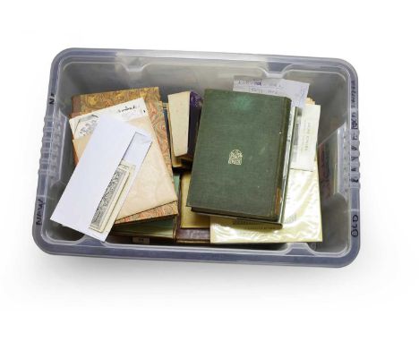 BINDING, Etc: a collection of 18th &amp; 19th century, mainly leather bound books; plus 24 Armorial Bookplates (loosely inser