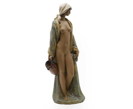 A Lladro figure of a nude holding a pitcher, modern, numbered '2369', 57.5cm highCondition ReportMinor nibbles to the base. c