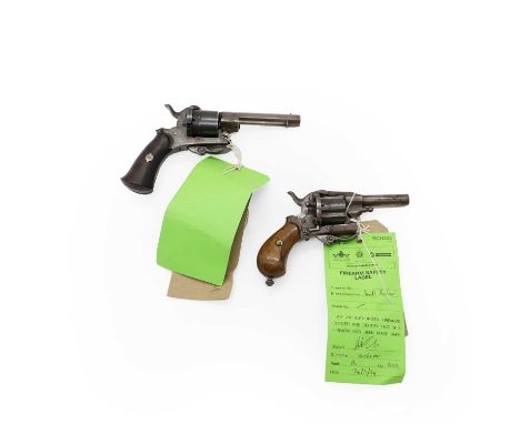 A pinfire revolver six shot, 4.5cm barreltogether with a pin fire revolver six shot4.5cm barrel (2)Provenance : from the esta