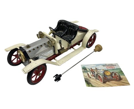 Mamod SA1 Steam Roadster, in cream and red, with original leaflet