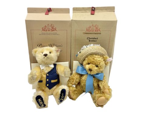 Two modern Steiff limited edition teddy bears - Prince William's 21st Birthday Bear with growler mechanism No.58/1500 H35cm; 