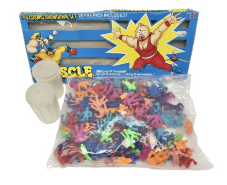 1980s Mattel M.U.S.C.L.E. creatures - one hundred and sixty loose figures and #4 Cosmic Showdown Set boxCondition Report:Over
