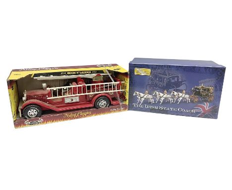 Britains - die-cast Irish State Coach set; with fitted case with paperwork, outer box and delivery box; and an American Nylin