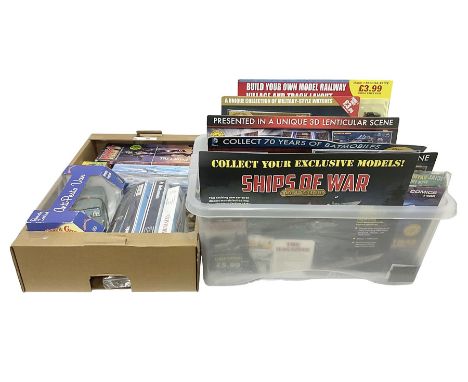 Miscellaneous toys to include various airways promotional model aircraft kits; Kiss Destroyer and Love Boat model kits; Walla