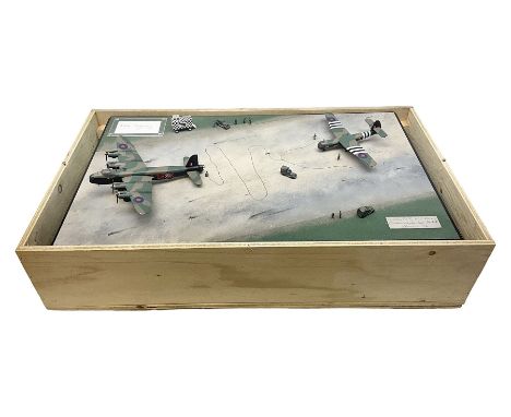 Diverse Images Aircraft Collection hand crafted English pewter model of a Stirling Airborne Assault Diorama with Horsa MKI an