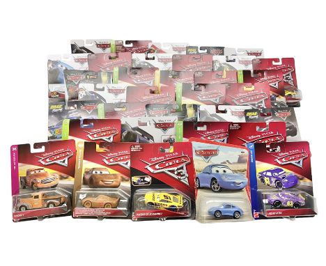 Disney Pixar 'Cars' - thirty-four Mattel carded die-cast models; all in unopened blister packs (34)Condition Report:All look 