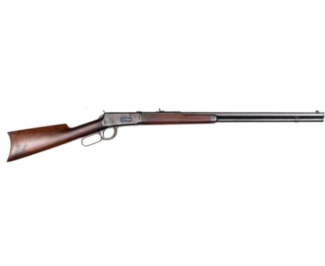A fine .32-40 Winchester Model 1894 full tube magazine underlever rifle, 44” overall, octagonal barrel 26”, number 294408 (19