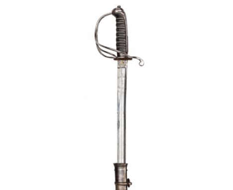A Victorian officer’s sword of The Royal Artillery, very slightly curved blade 32½”, by Wilkinson, no 16237 (for 1869) on the