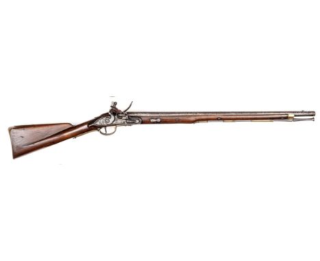 A scarce .65" Dublin Castle Elliott flintlock cavalry carbine, 43½” overall, barrel 28" with ordnance proofs and Irish regist
