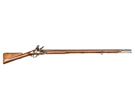 A scarce 42” 10 bore Dublin Castle short land pattern Brown Bess flintlock musket,  58½” overall, barrel 42” with ordnance pr