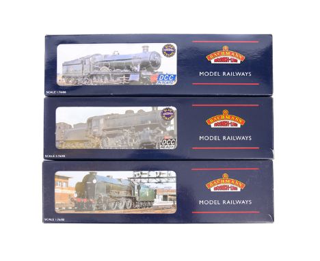 3 Bachmann OO gauge Tender Locomotives. BR Lord Nelson class 4-6-0 ‘Lord Nelson’ 30850 (31-408). A BR Hall class 4-6-0 ‘Guild