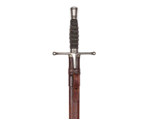 †A George VI officer’s sword of The Highland Light Infantry, blade 32½” by Wilkinson, no 67292 (for 1938), with narrow fuller
