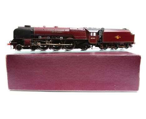 A fine DJH O gauge 2 rail electric BR Coronation class 4-6-2 tender locomotive. ‘City of London’ 46245. A strictly limited pr