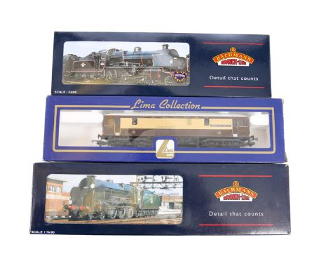 3 OO gauge locomotives. 2x Bachmann Branch-Line BR tender locomotives – Lord Nelson class 4-6-0 ‘Lord Nelson’ 30850 (31-406) 