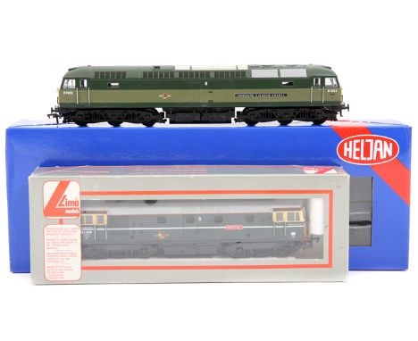2 OO BR diesel locomotives. A Heljan class 47 Co-Co ‘Isambard Kingdom Brunel’ D1662 (4701) in two tone green livery. Plus, a 