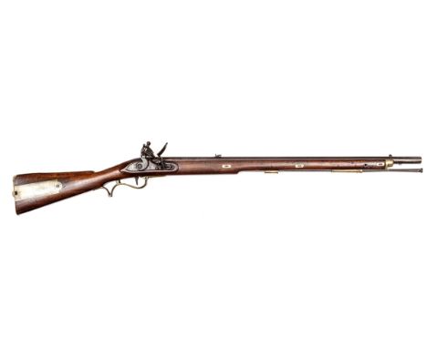 A scarce .65" Pattern 1800/15 Baker flintlock infantry rifle,  45½” overall, barrel 30" with ordnance proofs (worn), block an