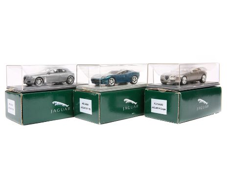 3 Replicars (Netherlands) Jaguar prototype models. An XK180 (REPJAG01) in dark metallic bottle green with cream/green interio