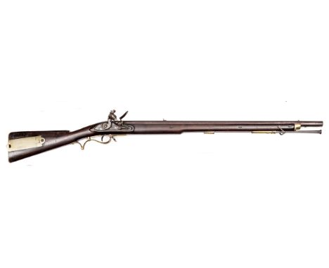 A scarce .65" Pattern 1800/15 Baker flintlock infantry rifle, 46" overall, barrel 30" with faint trace of ordnance proof, sin