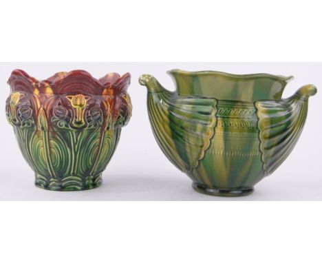 2 Ault Art pottery jardinieres,largest height 6.5", (2).